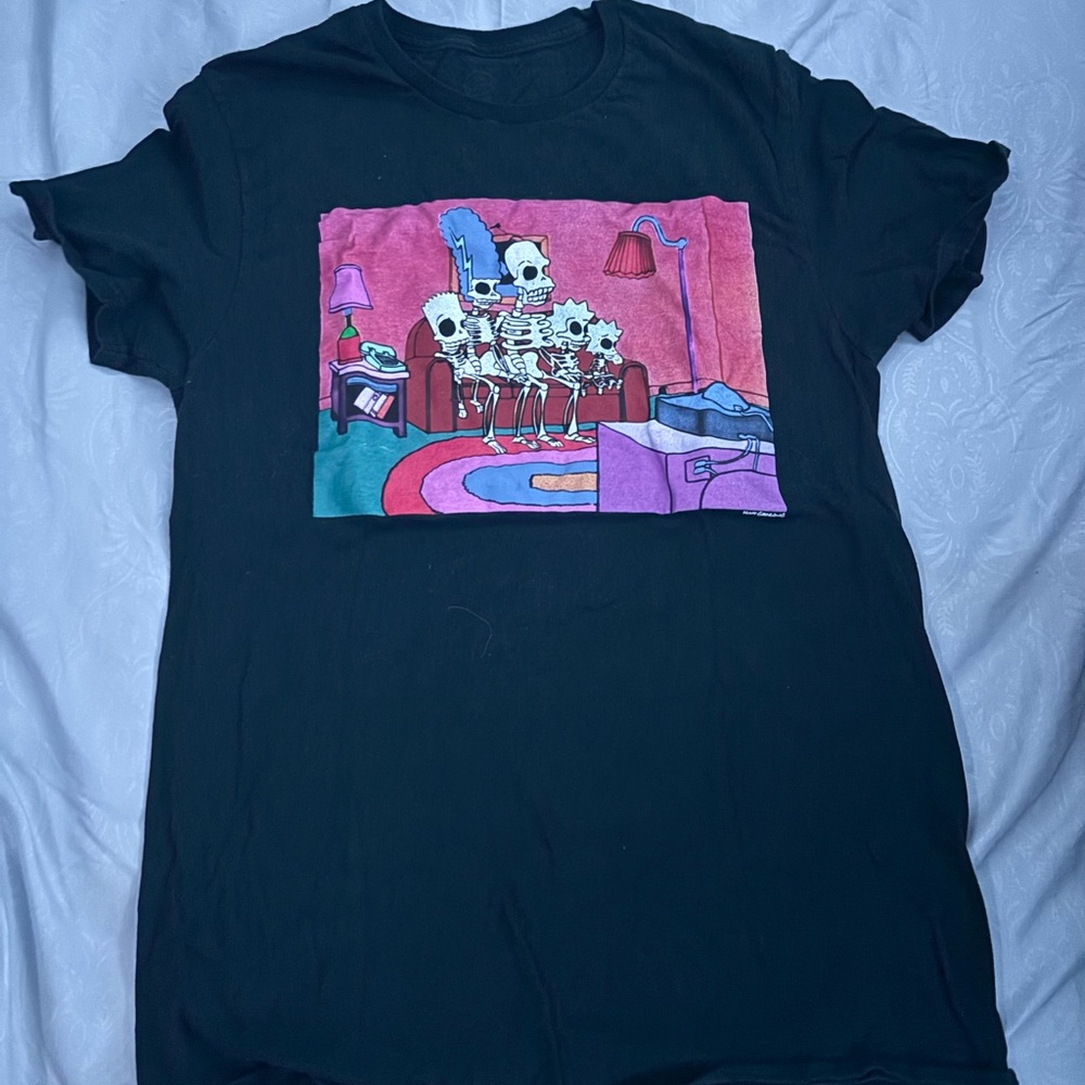 Men Simpsons Skeleton Tee